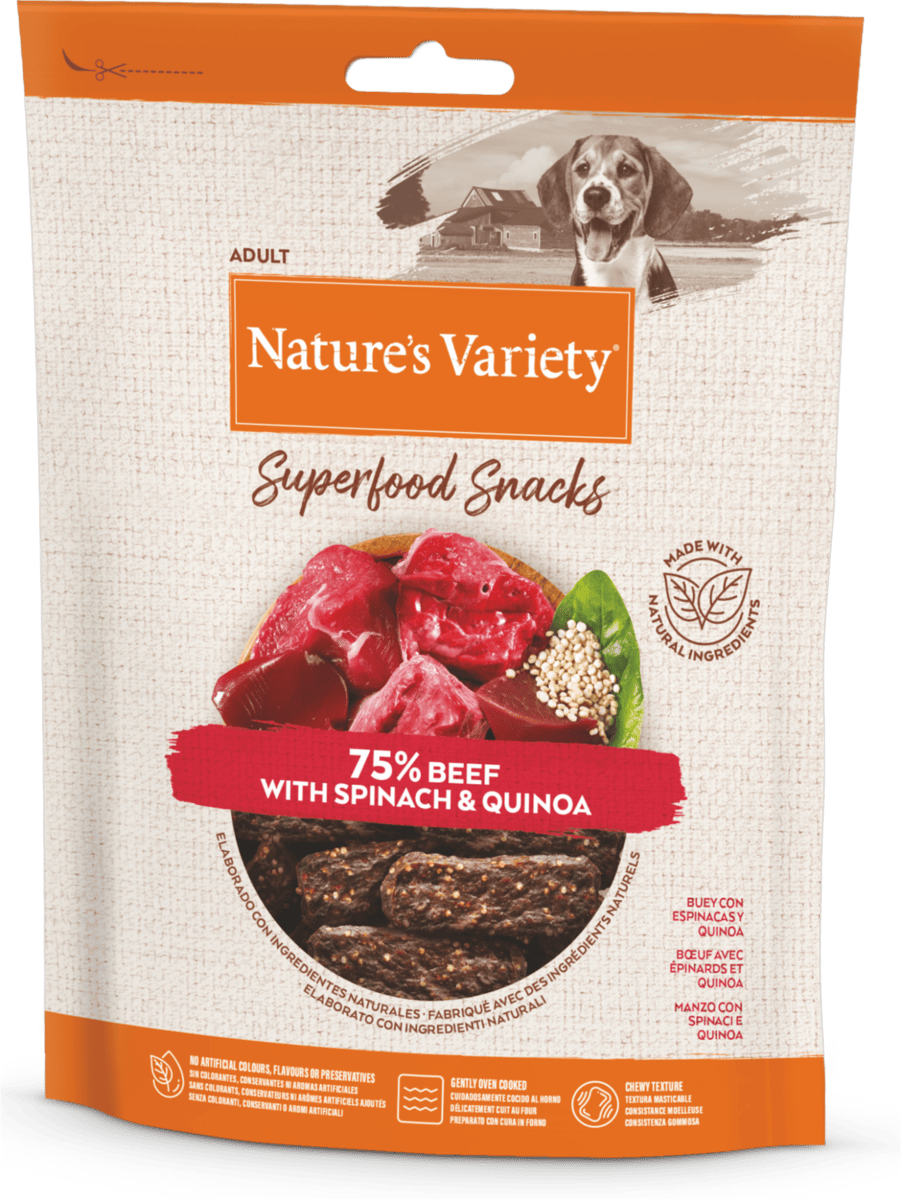 Natures Variety SUPERFOOD SNACKS su jautiena